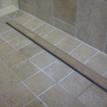 Pala Alto shower, channel drain